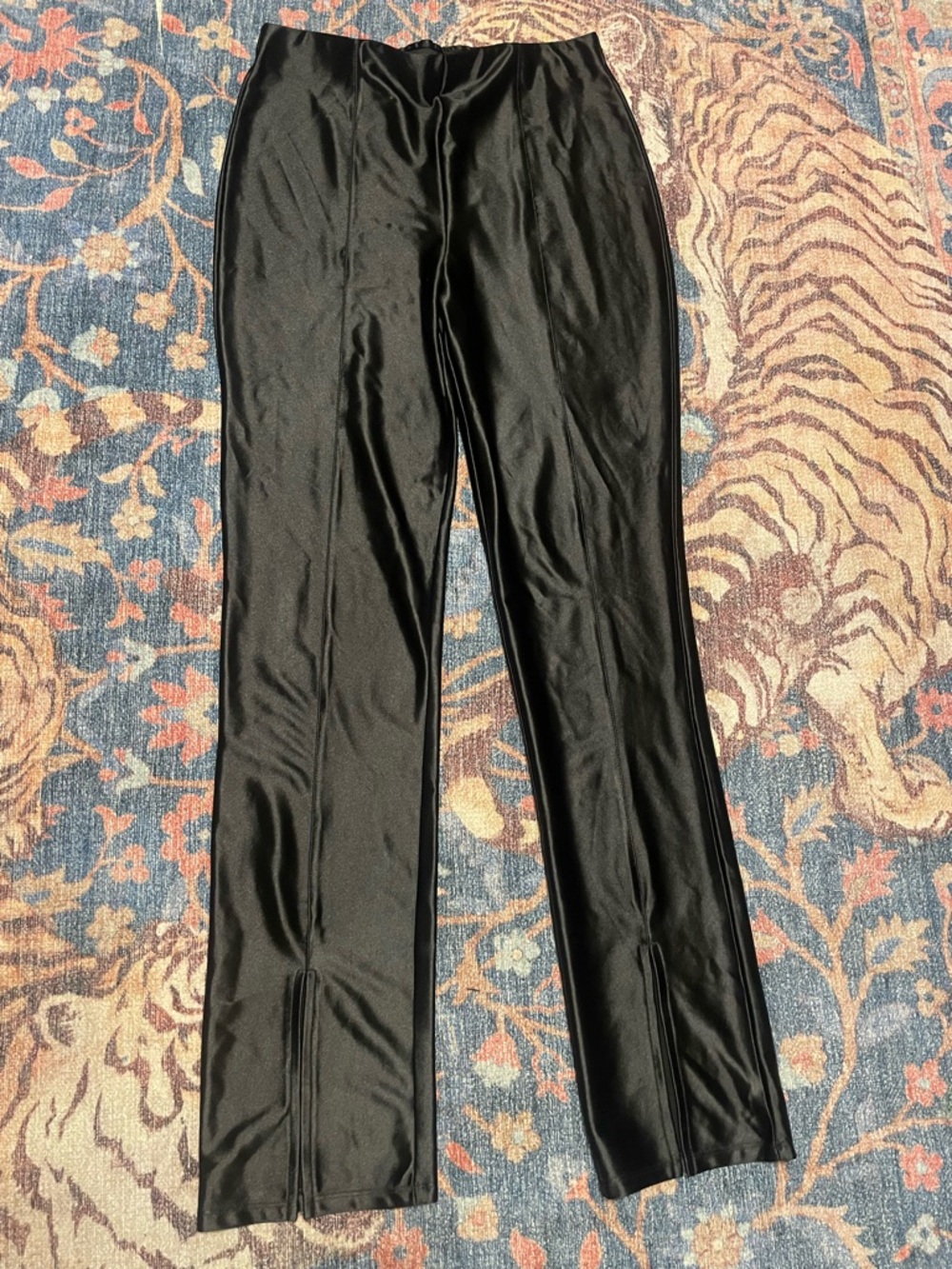H&M Black womens satin pants